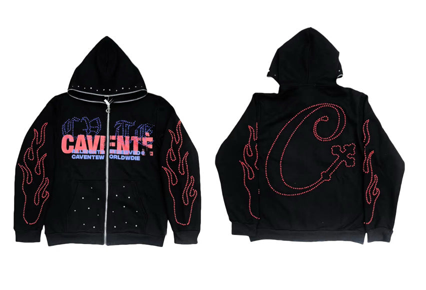 BLACK FULL ZIP JACKET