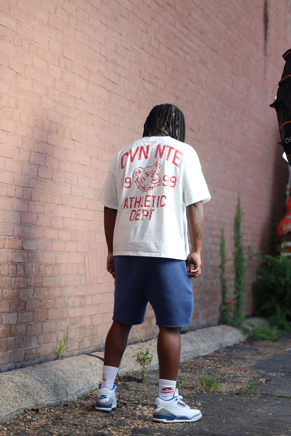 WHITE RED AND BLUE TSHIRT AND SHORTS SET