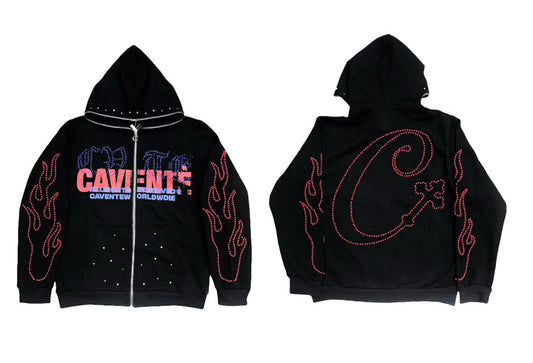 BLACK FULL ZIP JACKET