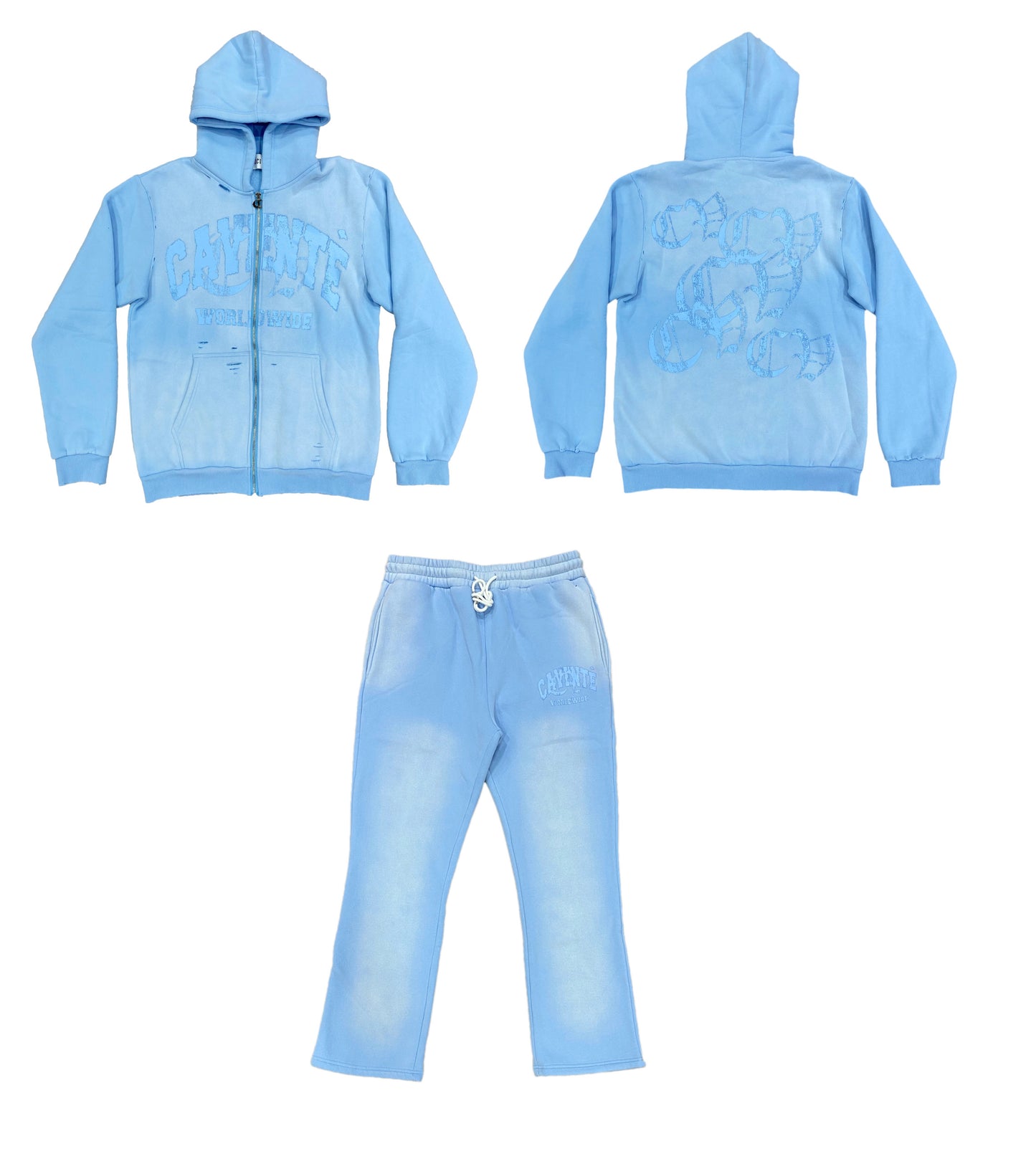 SKY BLUE JACKET AND PANTS