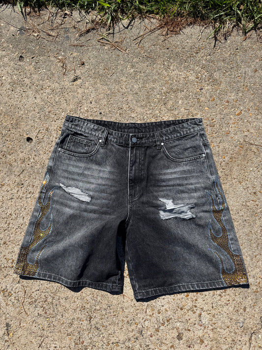 BLACK FLAME JORTS